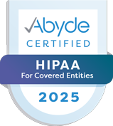 Woodbury Dental Care | Abyde Certified HIPAA for Covered Entities 2025 badge